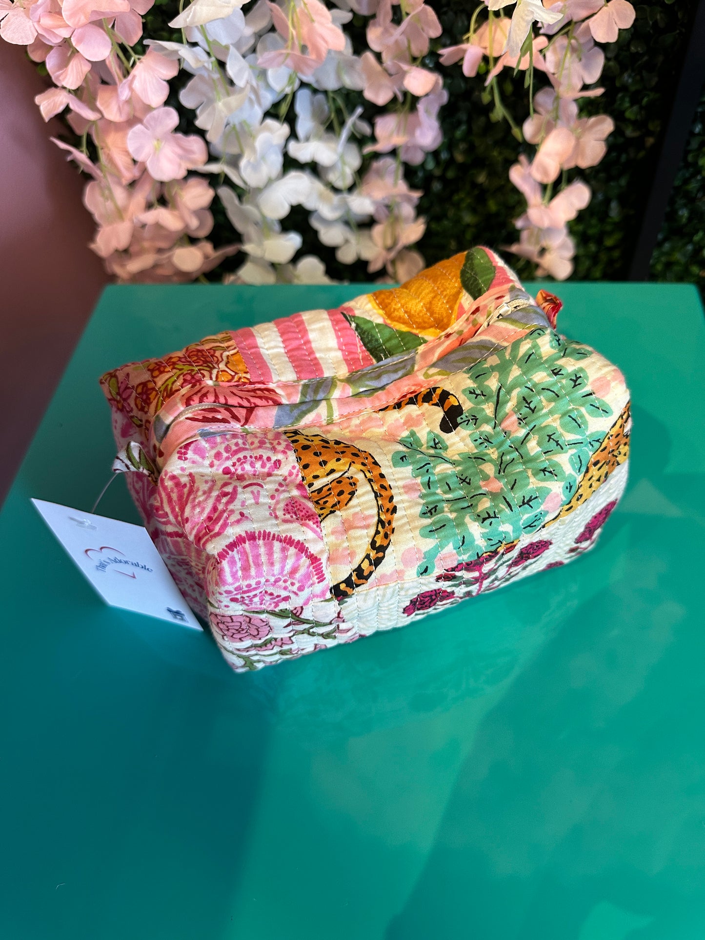 Quilted Cosmetic Pouch
