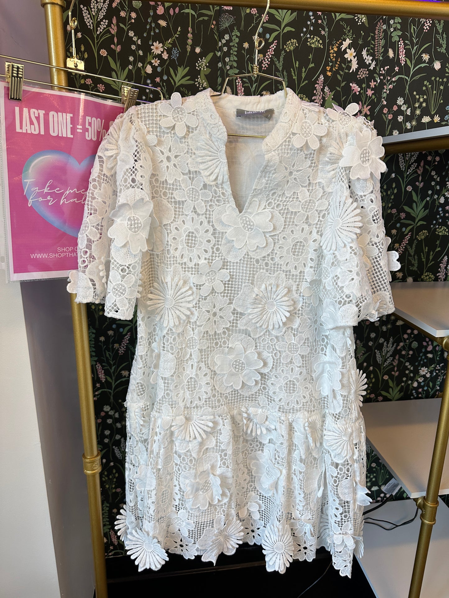 Eyelet Floral Dress