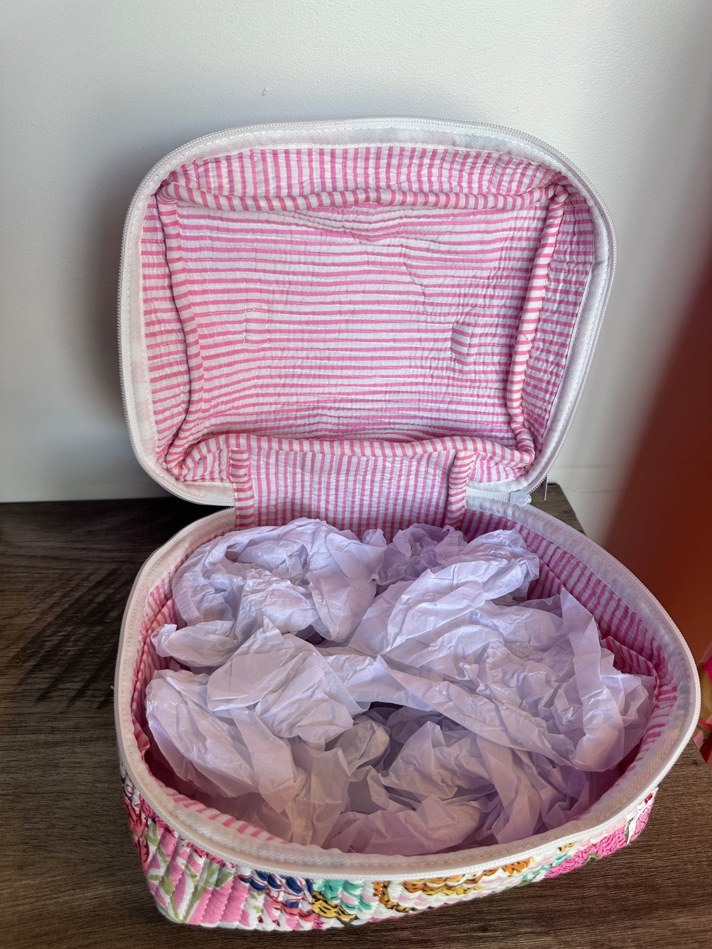 Quilted Large Train Case Bag