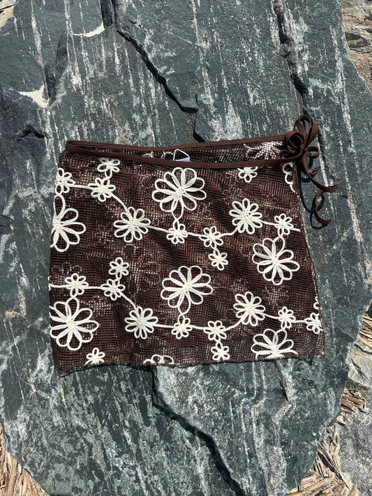 Morning Macchiato Swim Cover Skirt