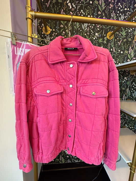 Pink Quilted Jacket