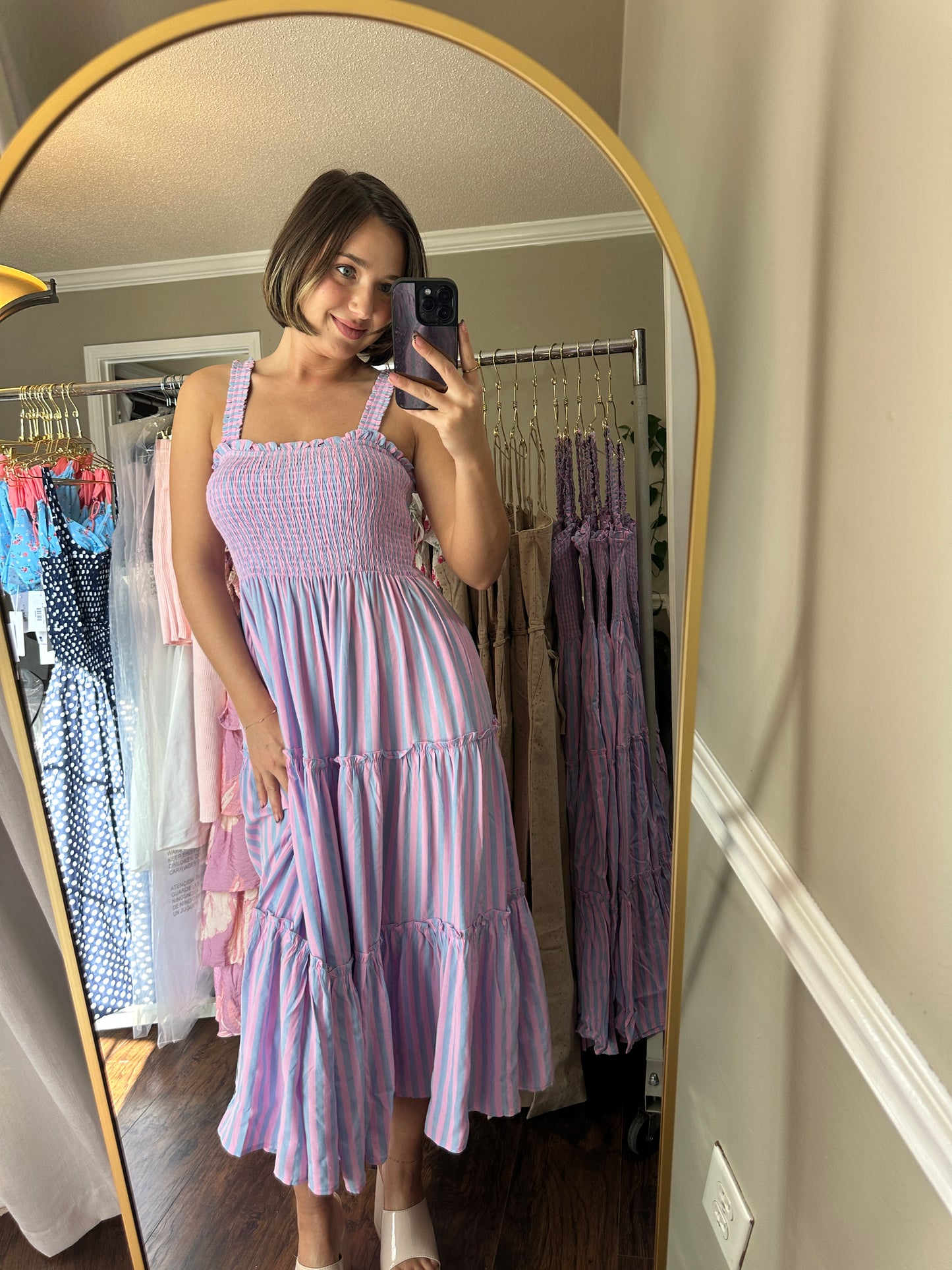 Cotton Candy Coast Midi Dress