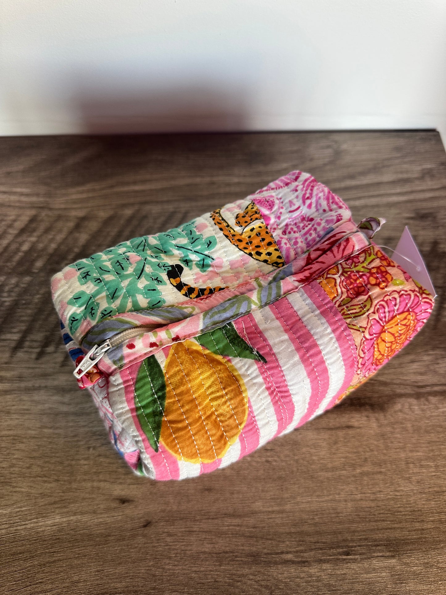 Quilted Cosmetic Pouch