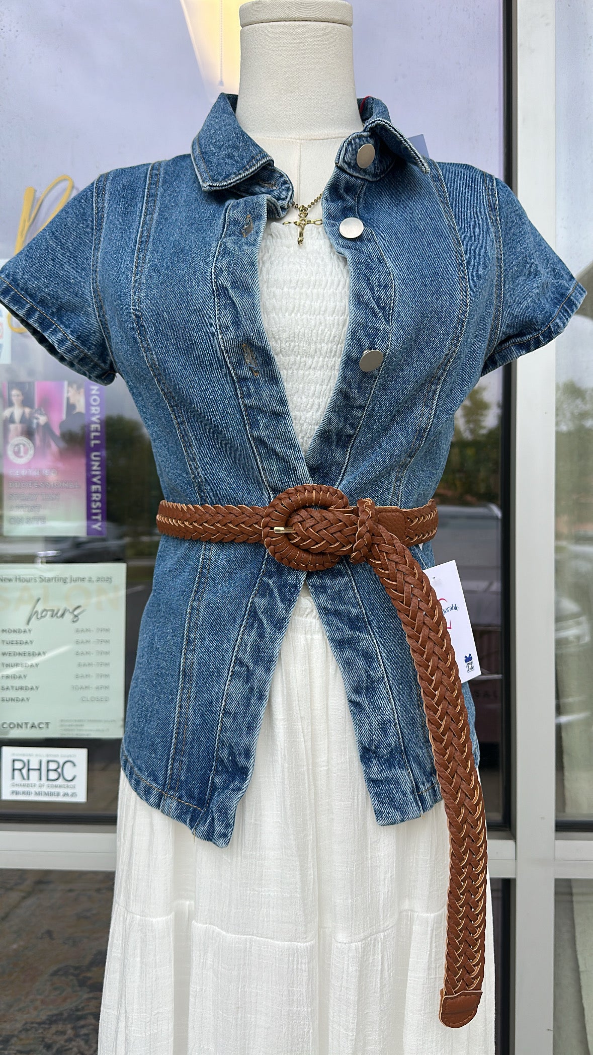 Braided Faux Leather Belt