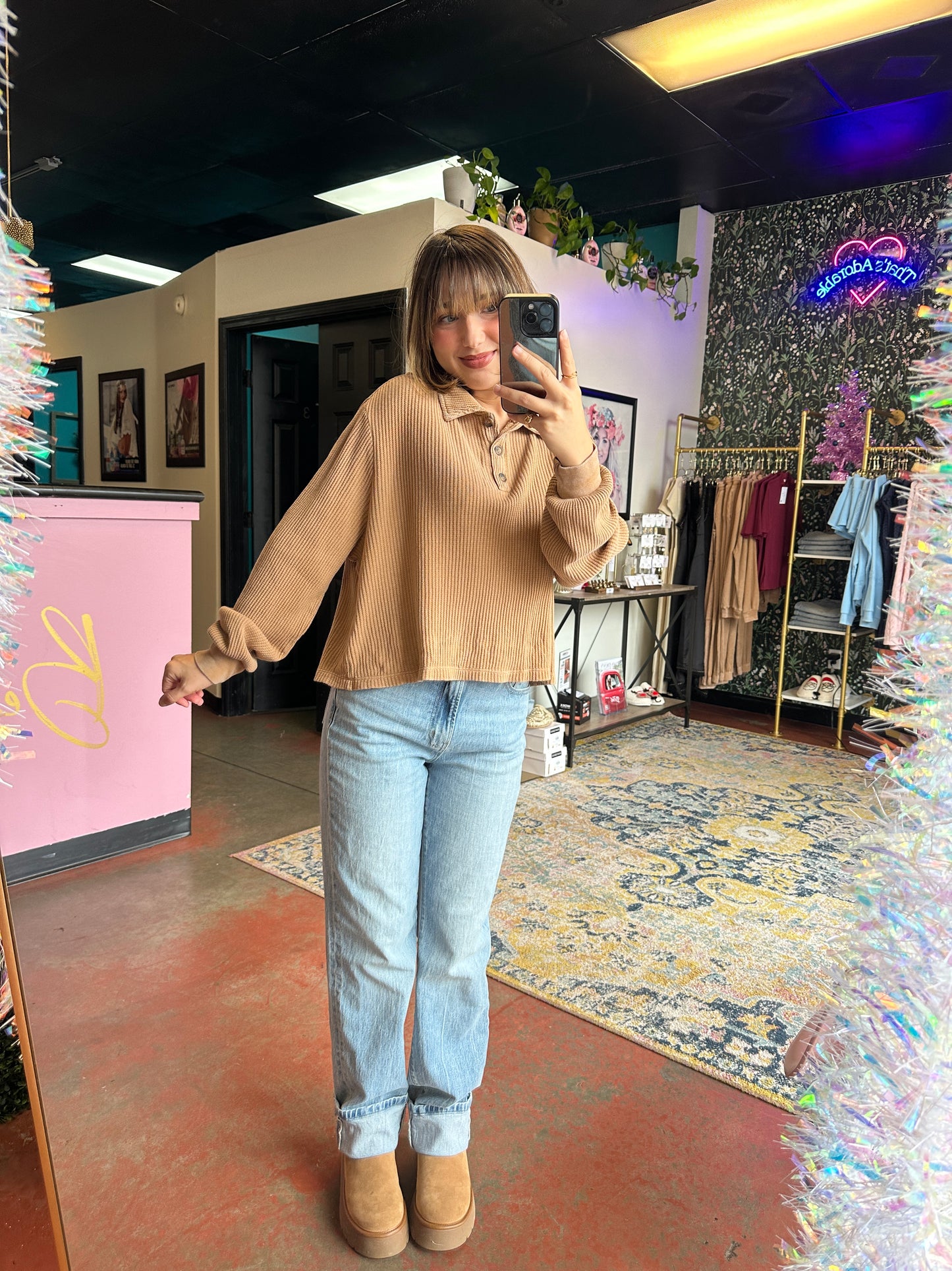 Campfire Long Sleeve Top