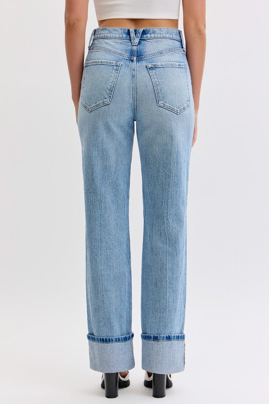 Vintage Wash Dad Jeans