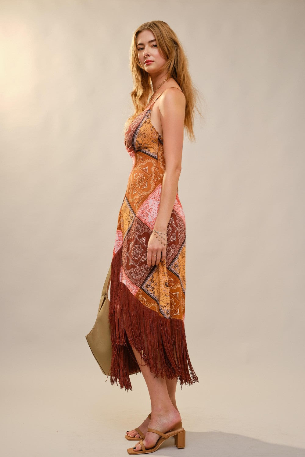 Paisley Fringe Dress