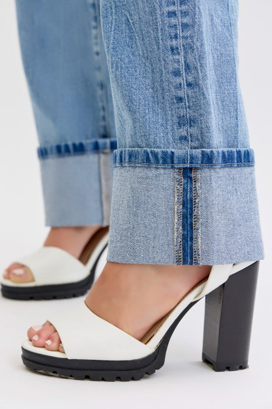 Vintage Wash Dad Jeans