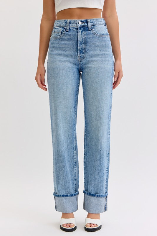 Vintage Wash Dad Jeans