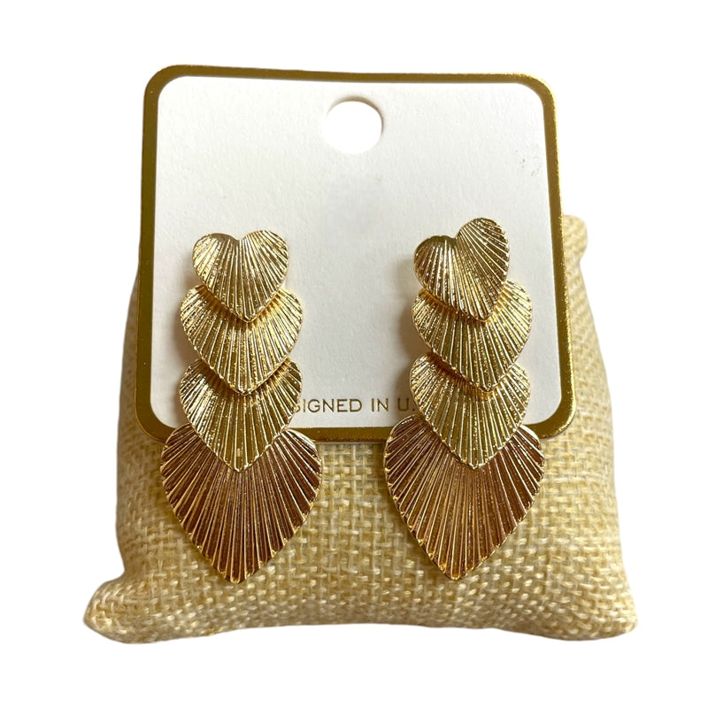 Vintage Inspired Heart Earrings