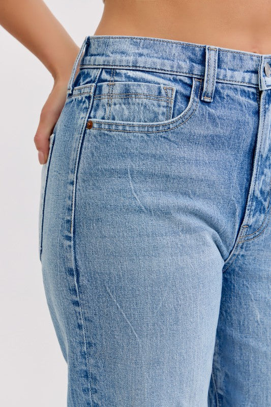 Vintage Wash Dad Jeans