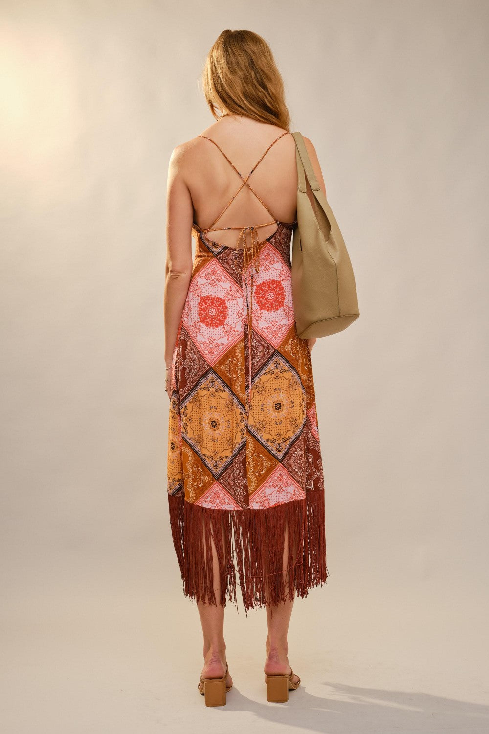 Paisley Fringe Dress